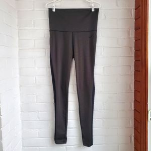 Nike Dri Fit Leggings High Waisted Black Gray Green Stripe Sizs M #posha…
